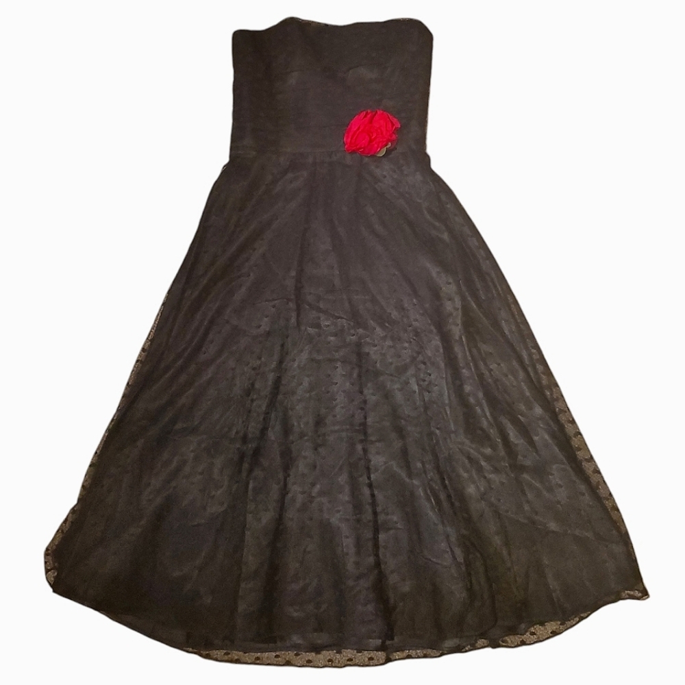Vintage Scott McClintock Dress Gown Fairy Whimsigoth Coquette Strapless Y2K 90s